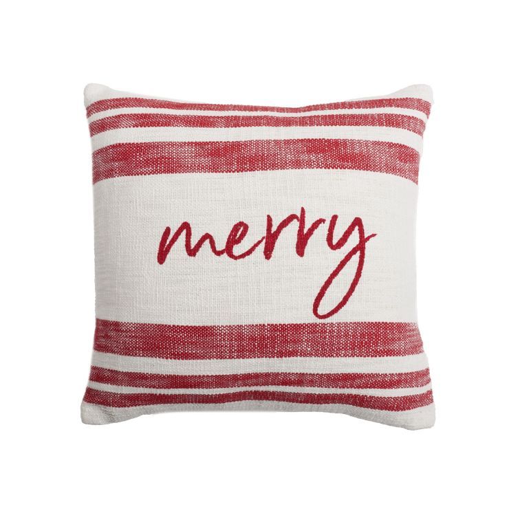 carol & frank Morgan Merry Woven Throw Pillow | Target