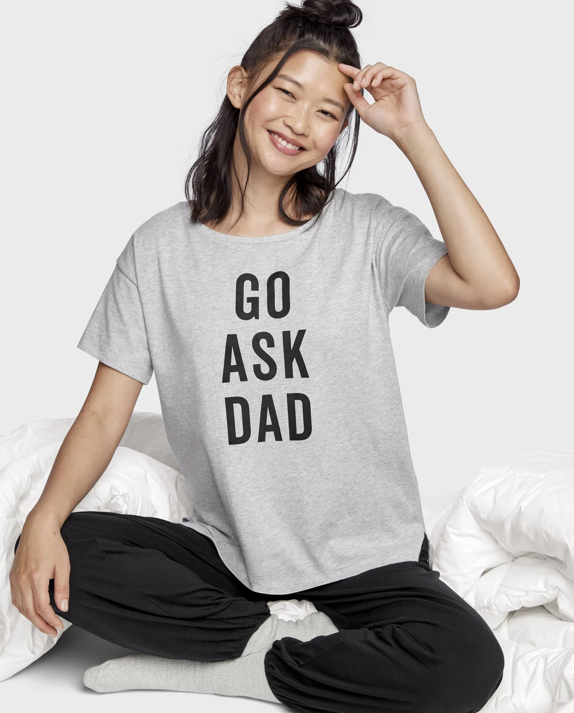 Womens Graphic Sleep Tee - gray | The Children's Place