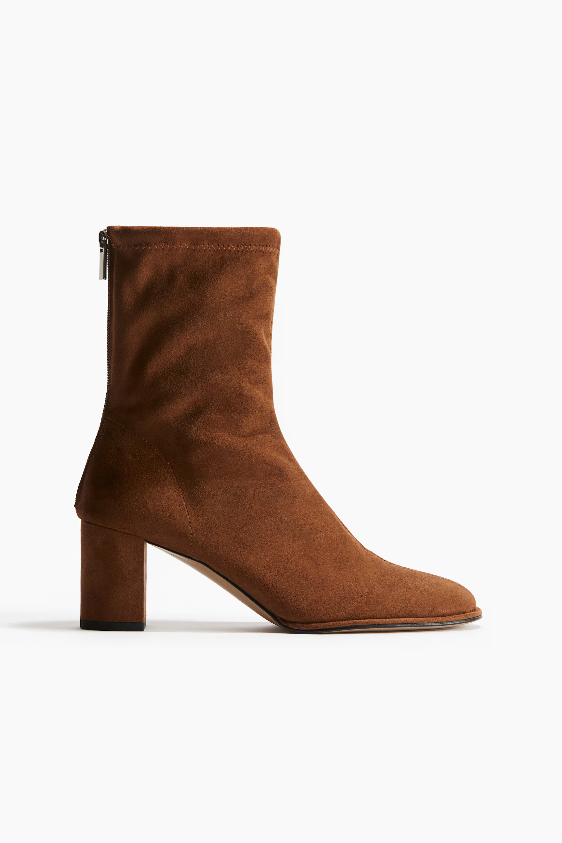 Ankle-High Sock Boots - Brown - Ladies | H&M US | H&M (US + CA)