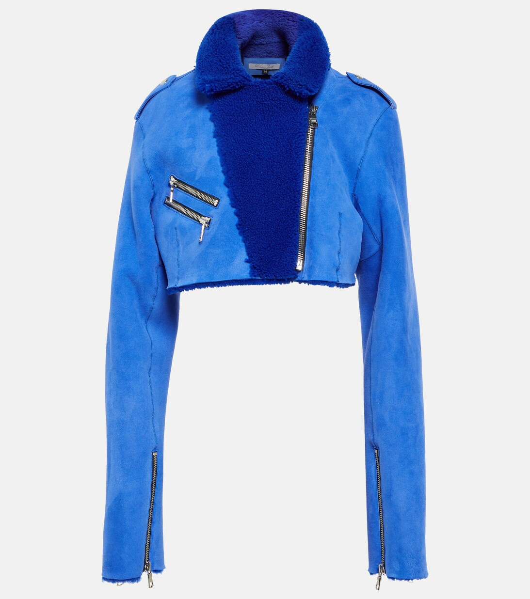 Cropped leather biker jacket | Mytheresa (US/CA)