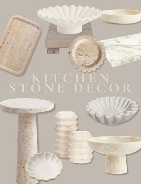 Love these organic kitchen finds. I have SO much limestone pieces in my apartment and it brings such a soft yet organic look to my loft! Interior design | decor | organic decor | soft interior 

#LTKstyletip #LTKU #LTKhome