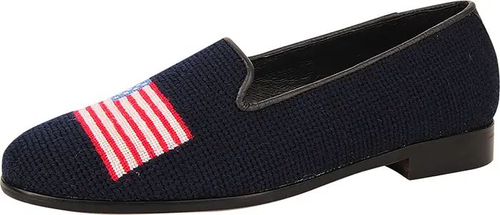 BY PAIGE Needlepoint American Flag Flat (Women) | Nordstrom