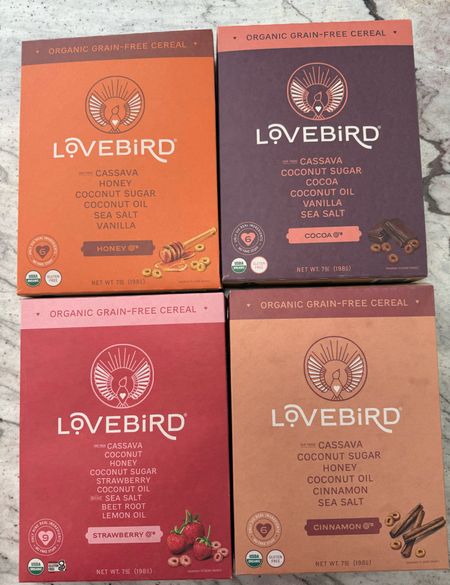Clean eating that tastes great! 
Lovebird Cereal 