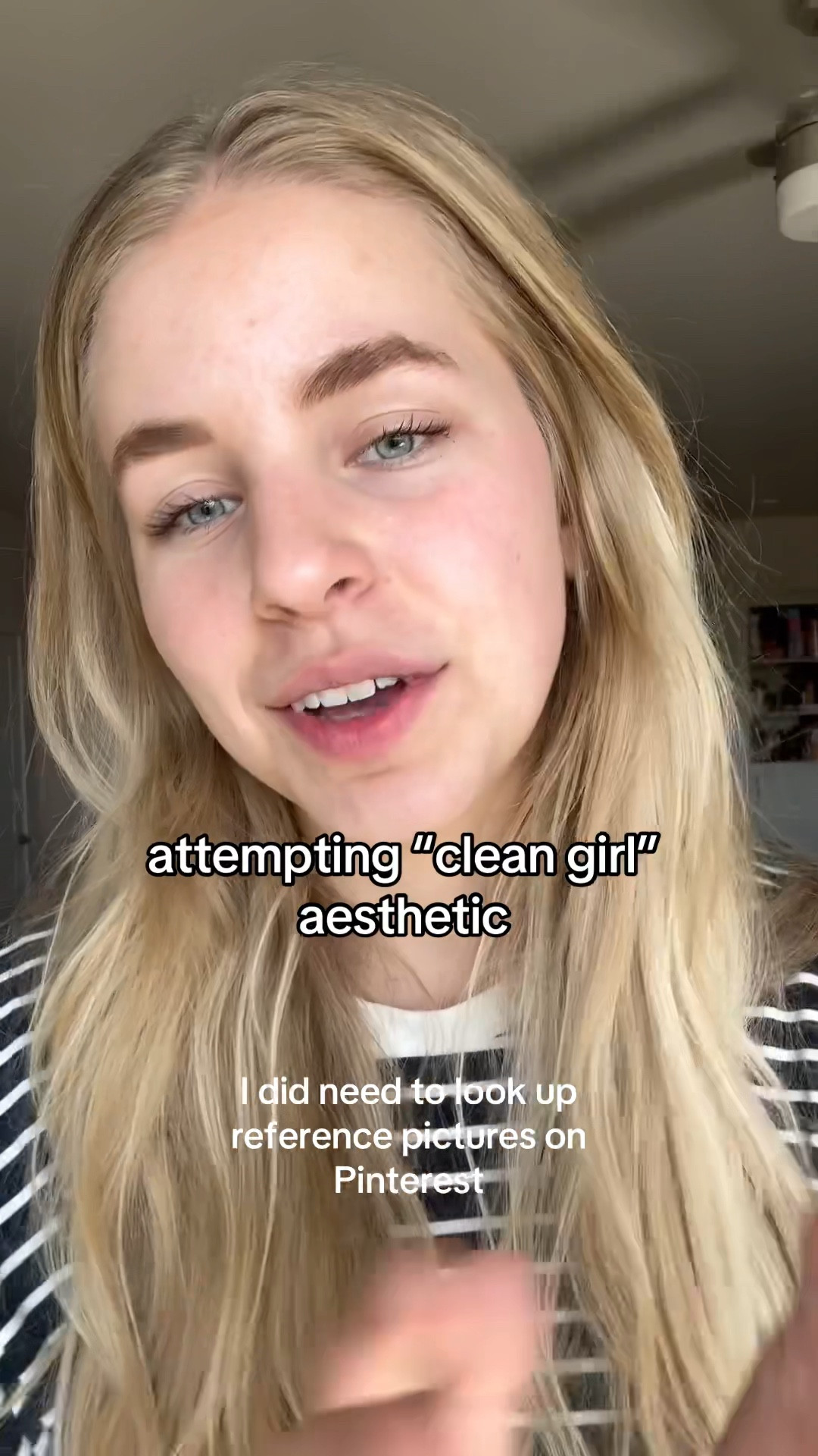 Here’s what I wore to achieve this “clean girl aesthetic look! Very simple and still flattering! #ltkcleangirl #tallgirlfashion 