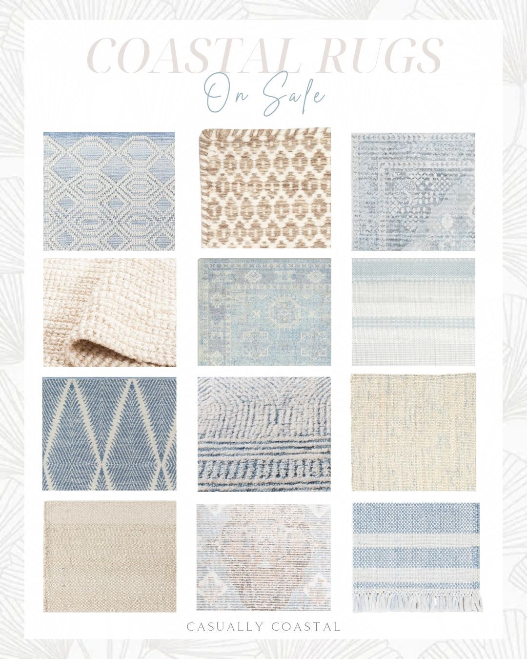 There are so many beautiful rugs on sale this weekend, all of which ship free on orders more than $35!
- 
Coastal Rugs, Neutral rugs, blue rugs, tan rugs, rug on sale, wayfair rugs, beige rugs, geometric rugs, wool/cotton rug, wool rugs, indoor/outdoor rugs, geometric indoor rug, 5x8 rugs, 2x3 rug, 8x10 rugs, 9x12 rugs, runners, 10x13 rugs, 4x6 rugs, 6x9 rugs, wool indoor rug, grey and blue rugs, hand woven jute tugs, solid color rug, hand tufted oriental indoor rug, striped rug, runner rug, flatweave area rug, handwoven jute rug, bordered jute off white rug, cushioned rug pads, beach house rugs, living room rugs, bedroom rugs, dining room rugs, entryway rugs, designer look for less, serena & lily look for less, blue striped rugs, natural rugs, coastal style rugs, coastal home decor

#LTKSaleAlert #LTKHome