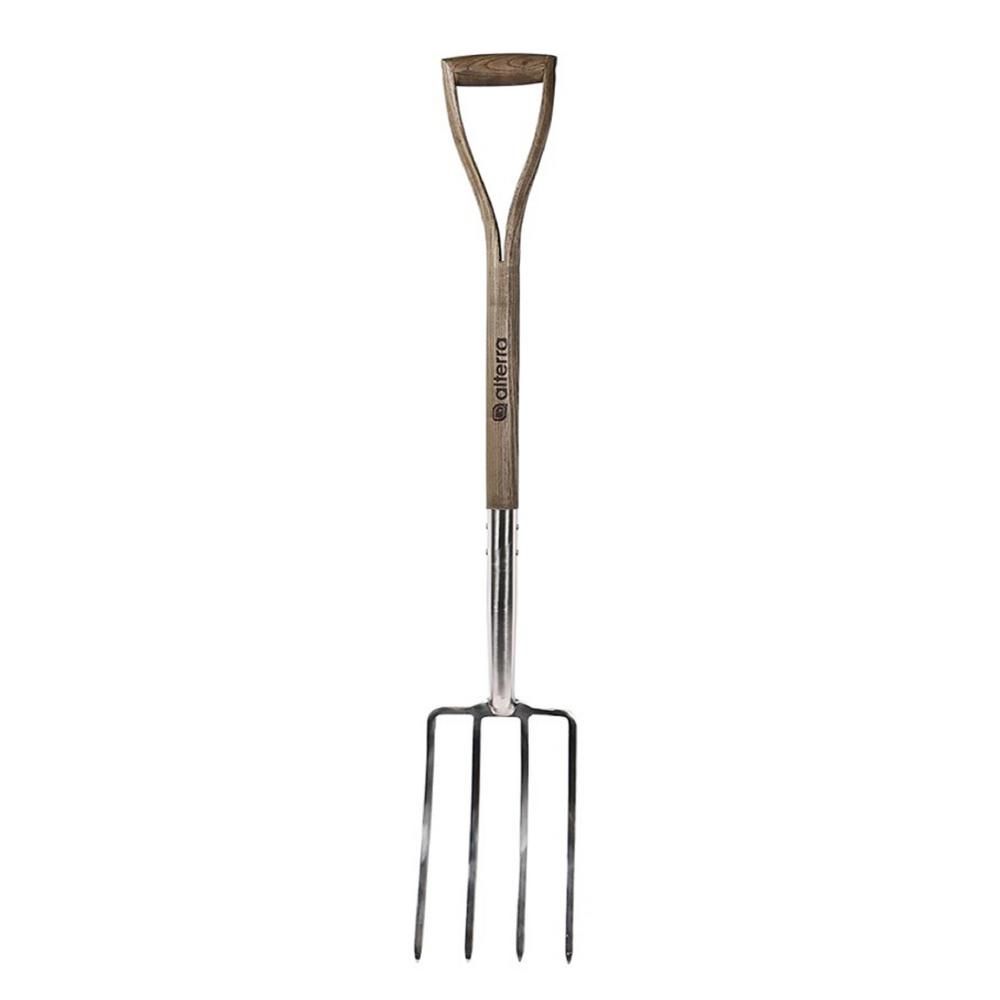 ALTERRA 40 in. Y-Handle Stainless Steel Digging Fork-AMSY06 - The Home Depot | The Home Depot