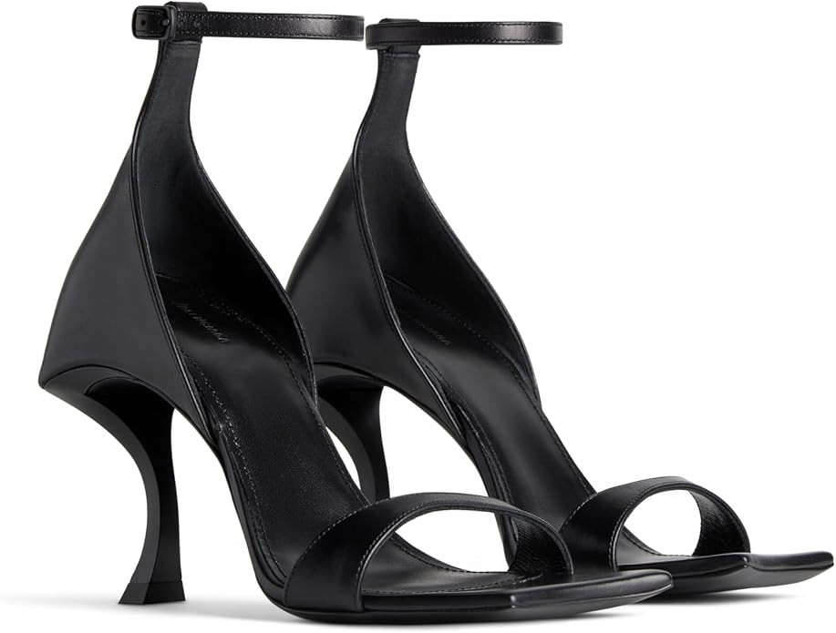 Women's Mid Heel Peep Toe Sandals Square Toe Ankle Strap Strange Style Heel | Amazon (US)