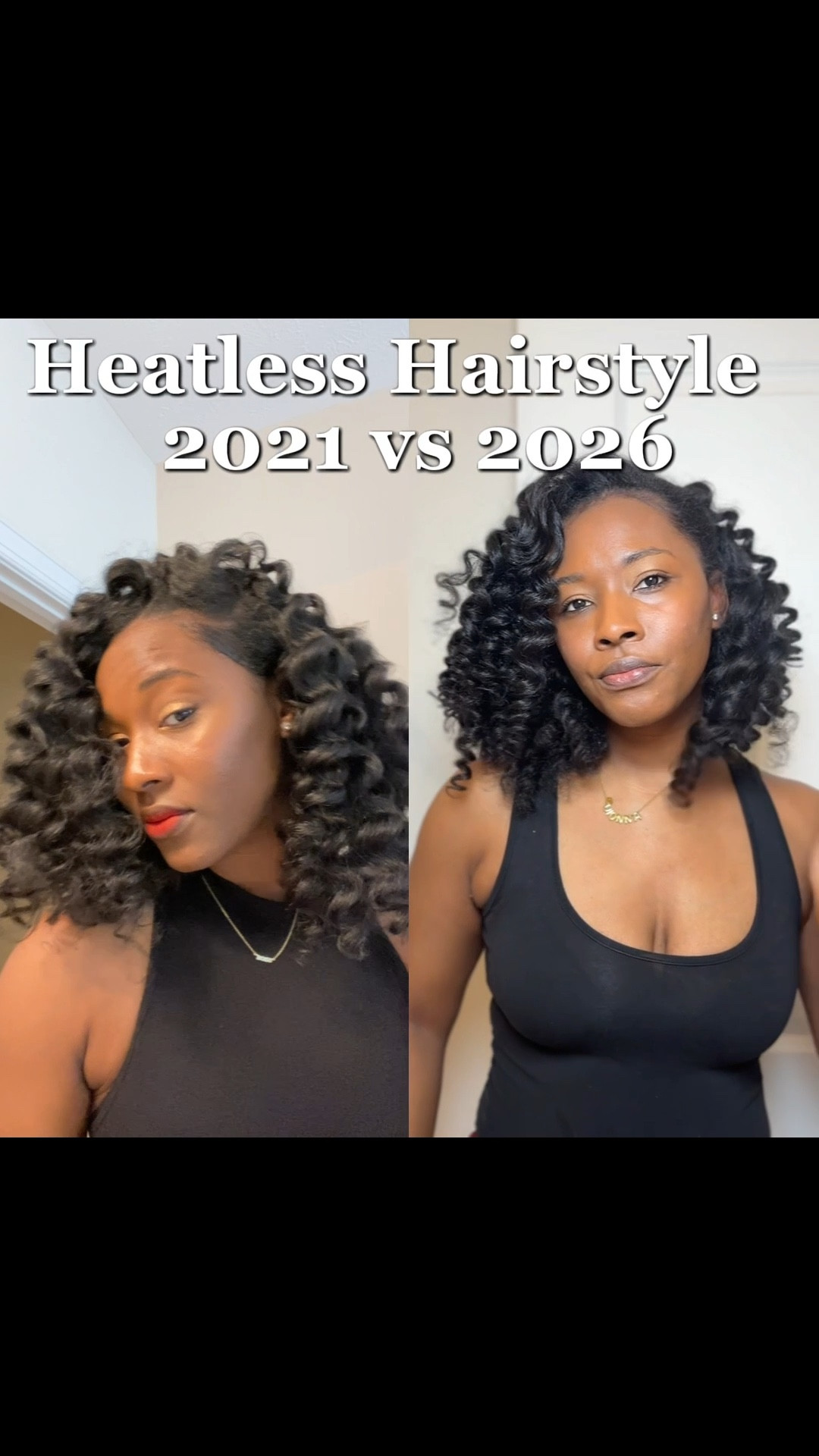 2021 vs 2026 ….the flexirods just don’t miss🤷🏾‍♀️ if you’re looking for a heartless hairstyle, this is def one I would recommend. I can’t remember how long the first one lasted but the 2026 version, those curls are day 7💁🏾‍♀️


#naturalhairstyles #hairoftheday #naturalhairjourney #flexirods #heatlesscurls #heatless #naturalhairvlog

#LTKBeauty #LTKvlog