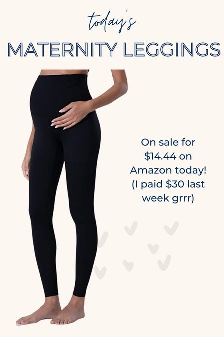 I paid $30 for these last week! They’re on sale for $14.44 today on Amazon! Great maternity legging with amazing fabric  

#LTKbump