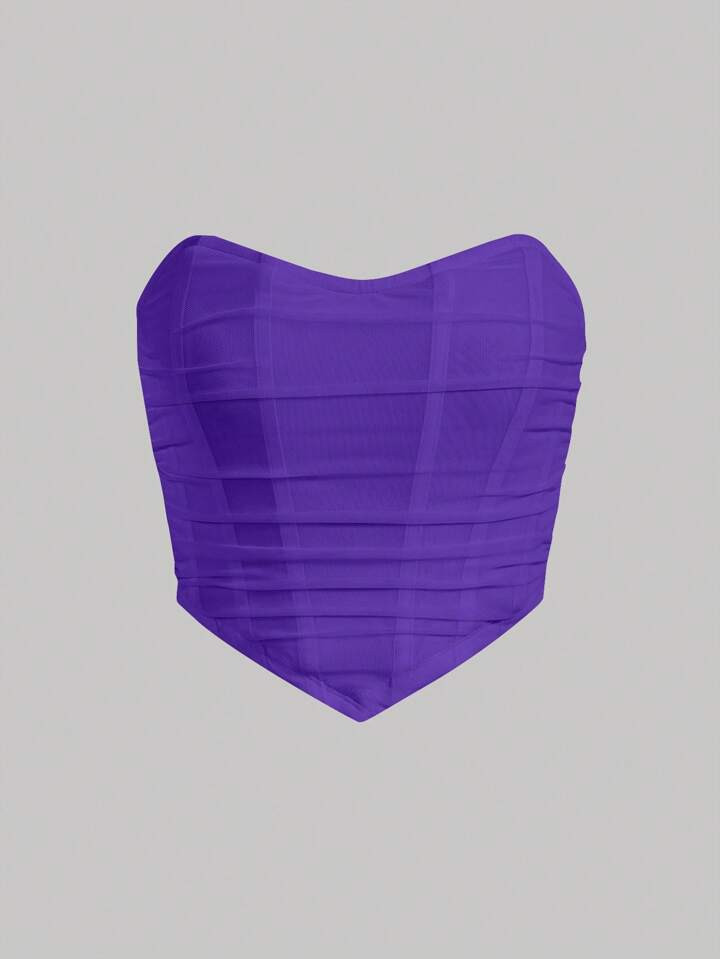 SHEIN MOD Tubo Bainha De Bandana Malha Tube Top | SHEIN