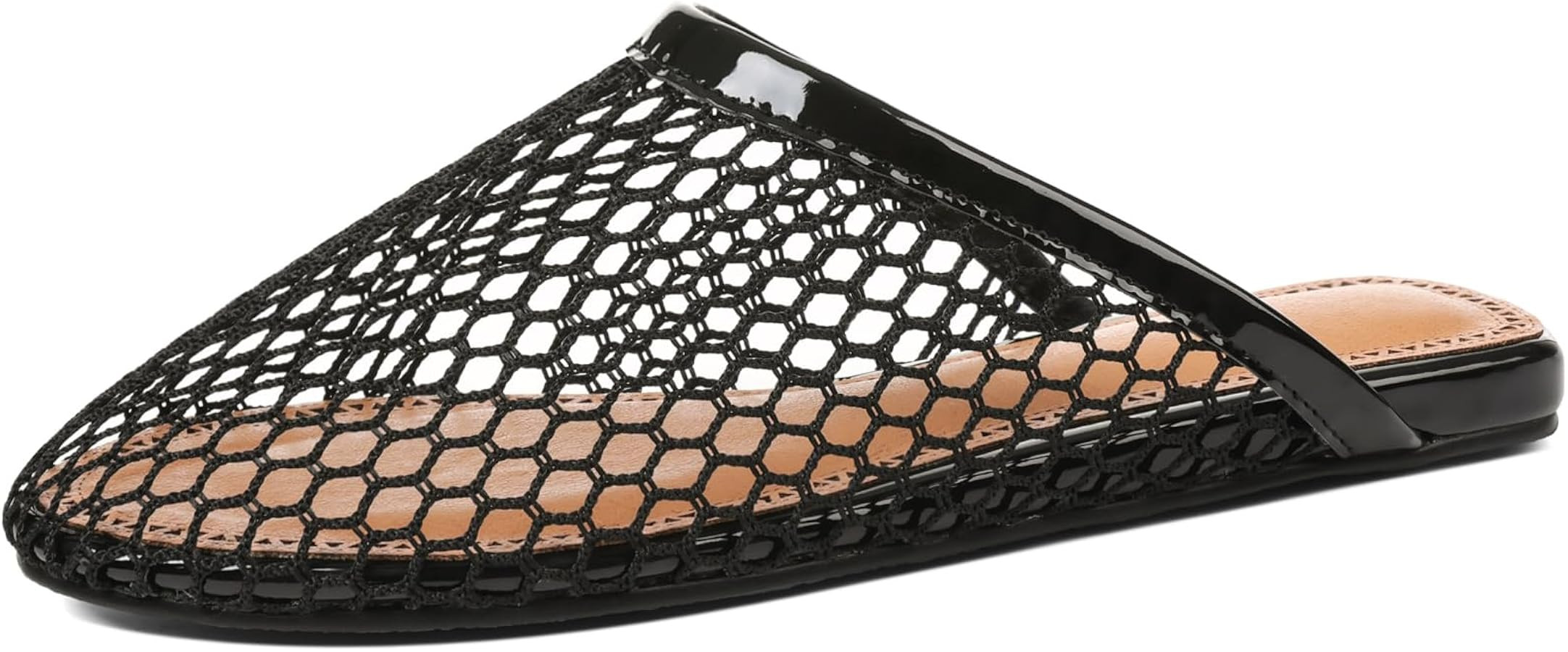 Women's Mesh Mules Breathable Slip-On Net Flats Lightweight Mesh Ballet Flats for Women for Casua... | Amazon (US)