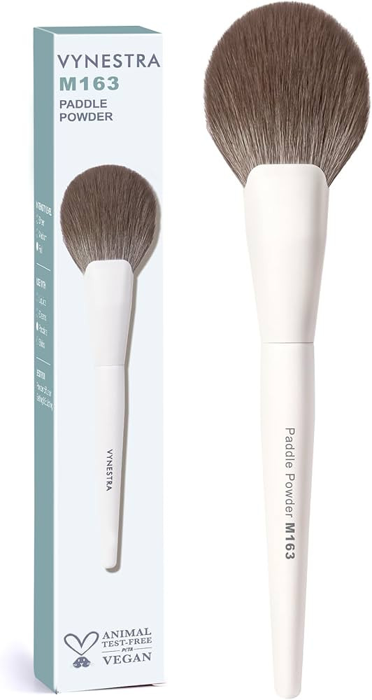 M163 Paddle Fan-shaped Powder Brush Best for all-over highlighting sculpt and define across your ... | Amazon (US)