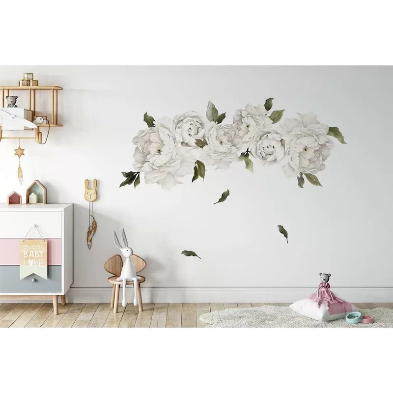 Peony Flowers Removable Wall Decal | Wayfair Professional