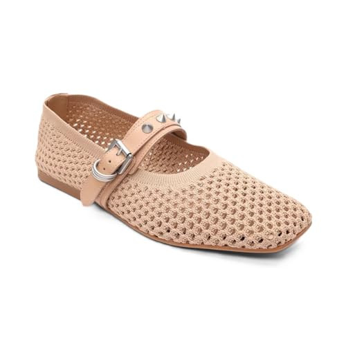 ASH Women's Bijoux Mesh Maryjane Ballet Flat - Elegant and Comfortable, Stylish Footwear for Everyday Wear, Sand - 9.5-10 | Amazon (US)