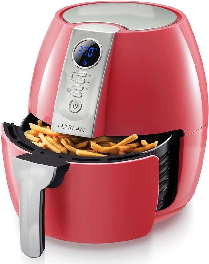 Ultrean Air Fryer, 4.2 Quart (4 Liter) Electric Hot Air Fryers Oven Oilless Cooker with LCD Digit... | Amazon (US)