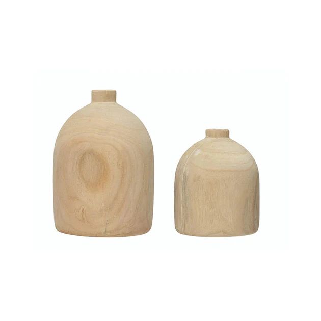 Topanga Wood Vase | Cailini Coastal