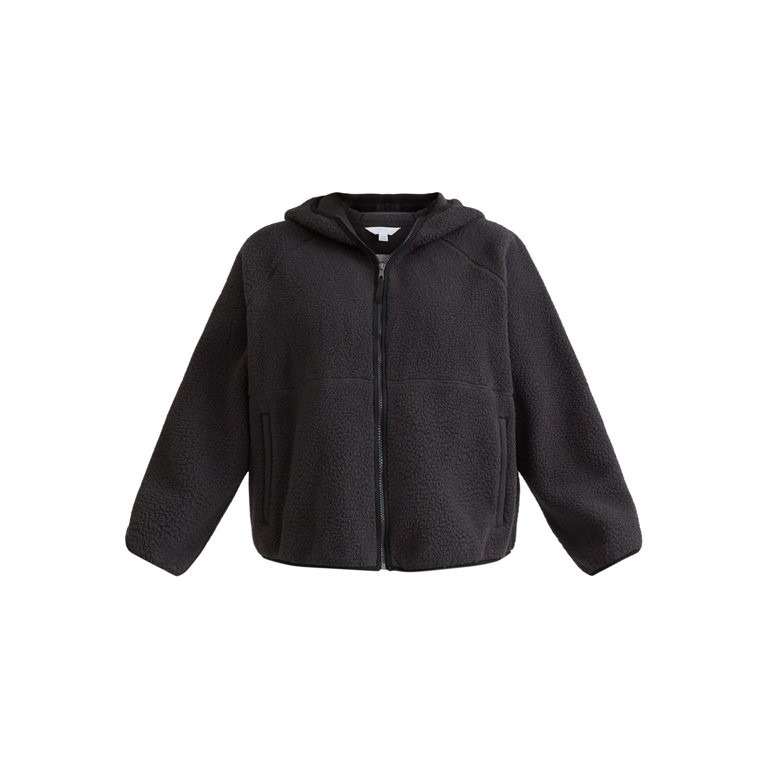 Time and Tru Women's and Women's Plus Fleece Zip Hoodie, Sizes XS-3X | Walmart (US)