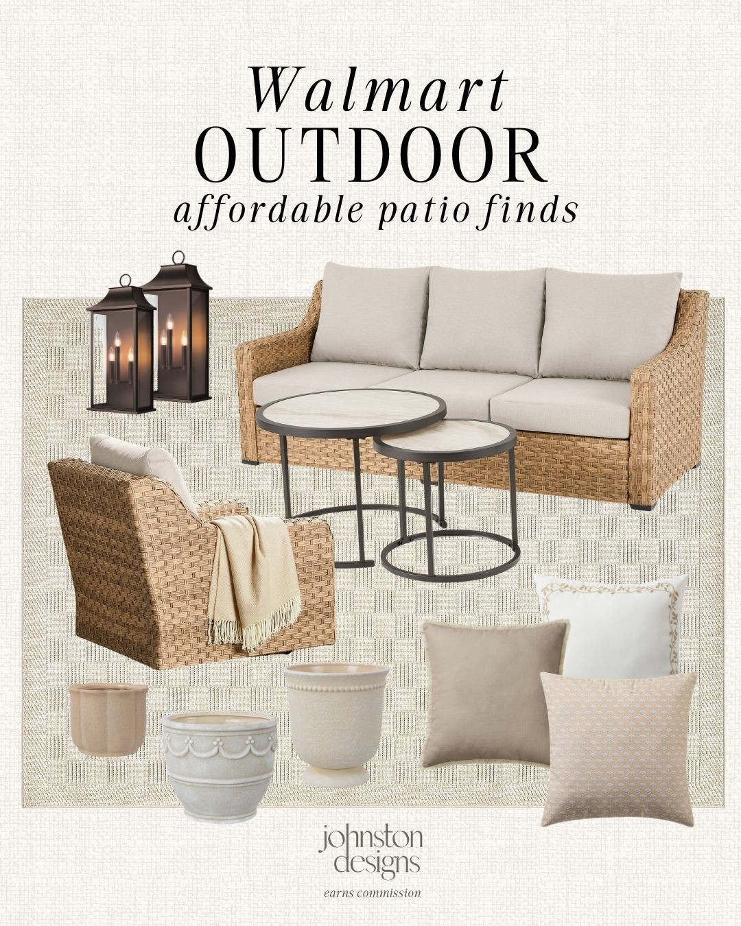 Affordable Walmart patio finds to create a cozy, neutral outdoor space for relaxing and entertaining. 🌿

Walmart patio furniture, Walmart outdoor patio set, affordable patio furniture, Walmart outdoor decor, wicker patio sofa, outdoor accent chair, patio coffee table set, neutral patio decor, outdoor throw pillows, outdoor lantern decor, patio planters, Walmart outdoor living, backyard patio ideas, budget outdoor furniture 

 #LTKHome