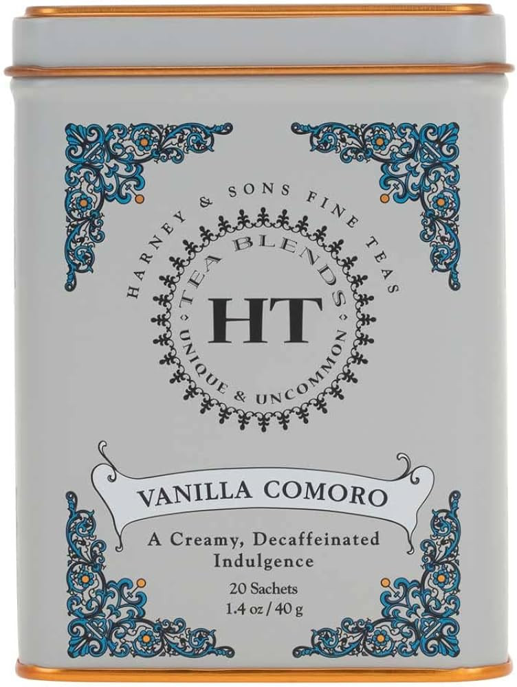 Harney and Sons Fine Teas Vanilla Comoro Tin, 20 tea Sachets : Amazon.ca: Grocery & Gourmet Food | Amazon (CA)