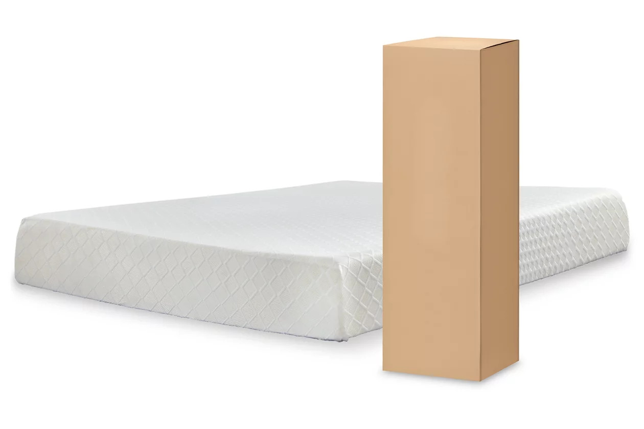 Chime 10 Inch Firm Memory Foam Twin Mattress | Ashley