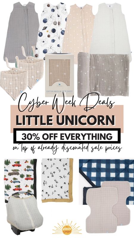 Little Unicorn is having an amazing cyber week deal! Tons of items on sale and the entire site is 30% off on top of that. I’ve been loving their sleep bags for Roan and they have so many amazing cotton muslin items for baby. 



#LTKbaby #LTKCyberWeek #LTKHoliday