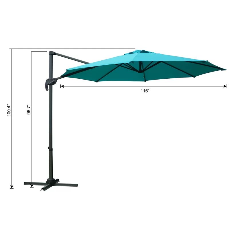 Tottenham Patio Hanging Offset 10' Cantilever Umbrella | Wayfair North America