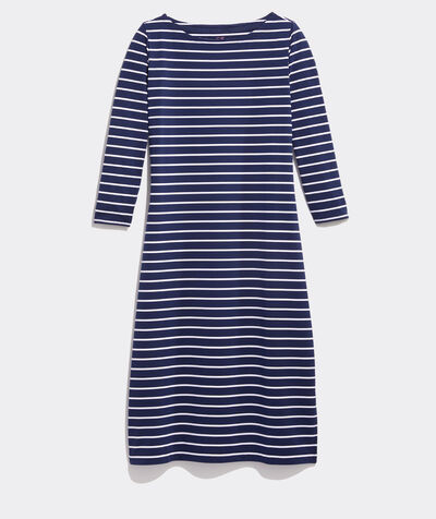 Striped Sankaty Boatneck Midi Dress | vineyard vines