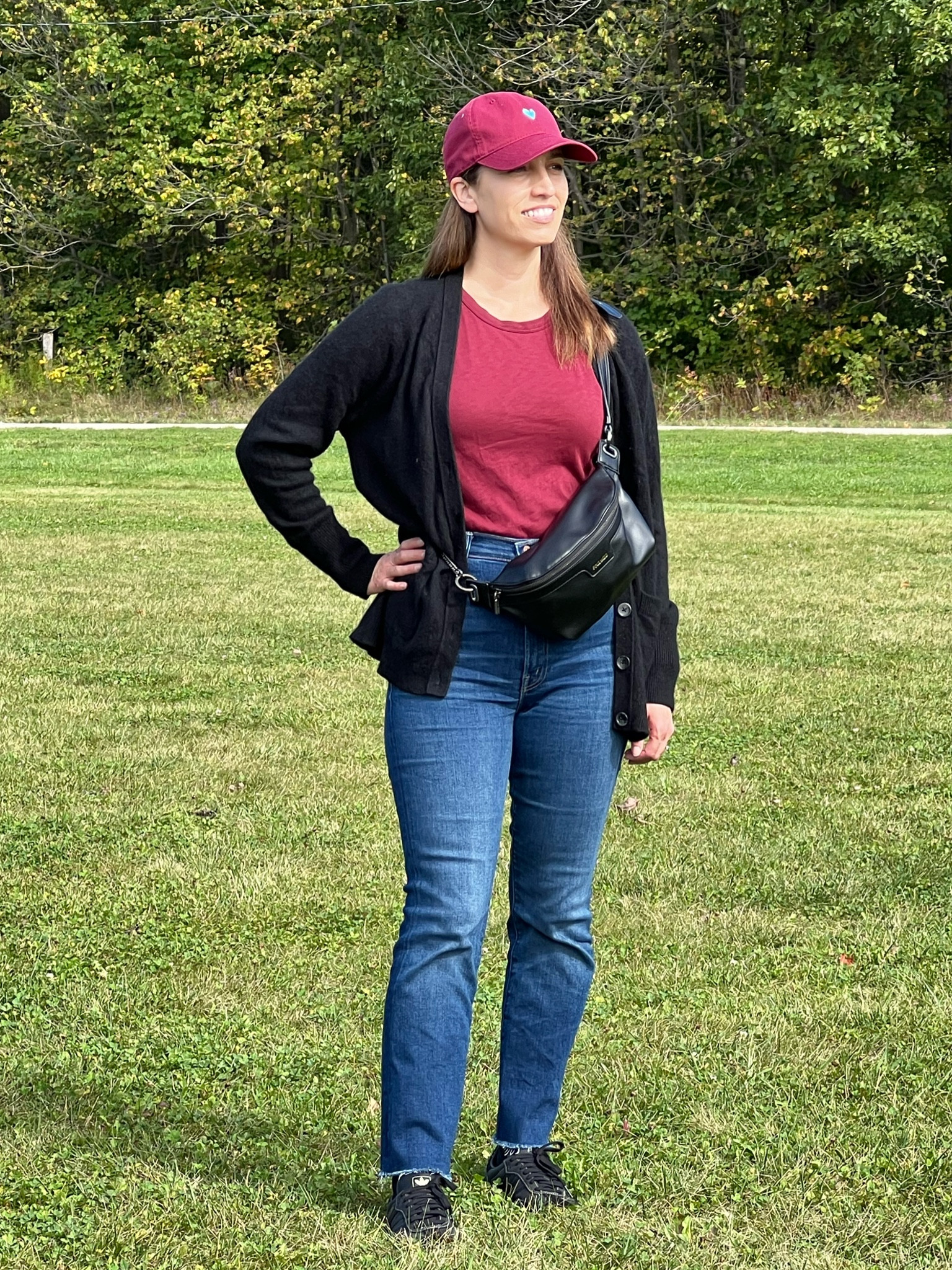 I’ve linked my shoes, Adidas sambas.  I’ve gone down a half size in the shoes from what I select in most brands (7, instead of 7.5).

#FashionMonth #LTKcanada #LTKautumn