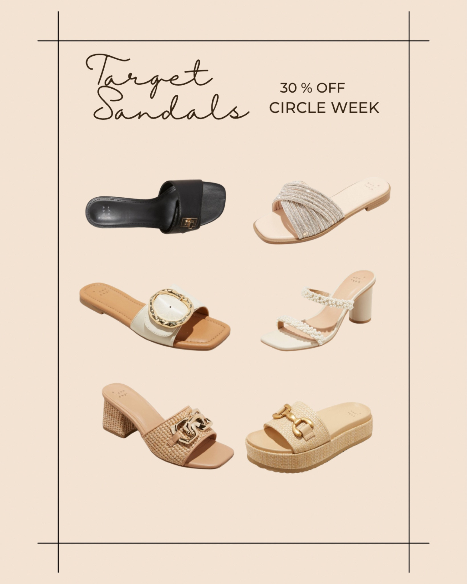 Target Circle Week Starts Today! Grab these cute sandals at 30% off! Pairs perfectly with sundresses!
#heels

#LTKsalealert #LTKxTarget #LTKstyletip
