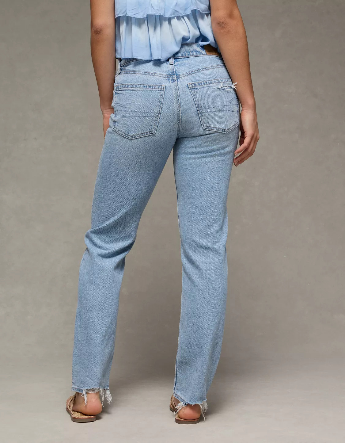 AE Stretch High-Waisted Straight Jean | American Eagle Outfitters (US & CA)