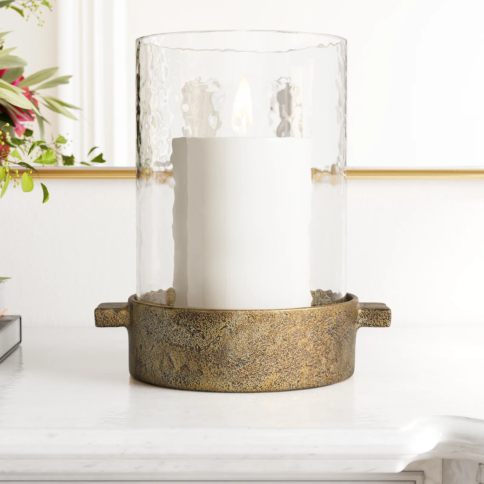 Kelly Clarkson Home Ginny 13'' H Aluminum Hurricane | Wayfair | Wayfair North America