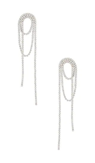 Diamond Dangle Earring in Silver | Revolve Clothing (Global)