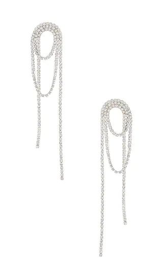 Diamond Dangle Earring in Silver | Revolve Clothing (Global)