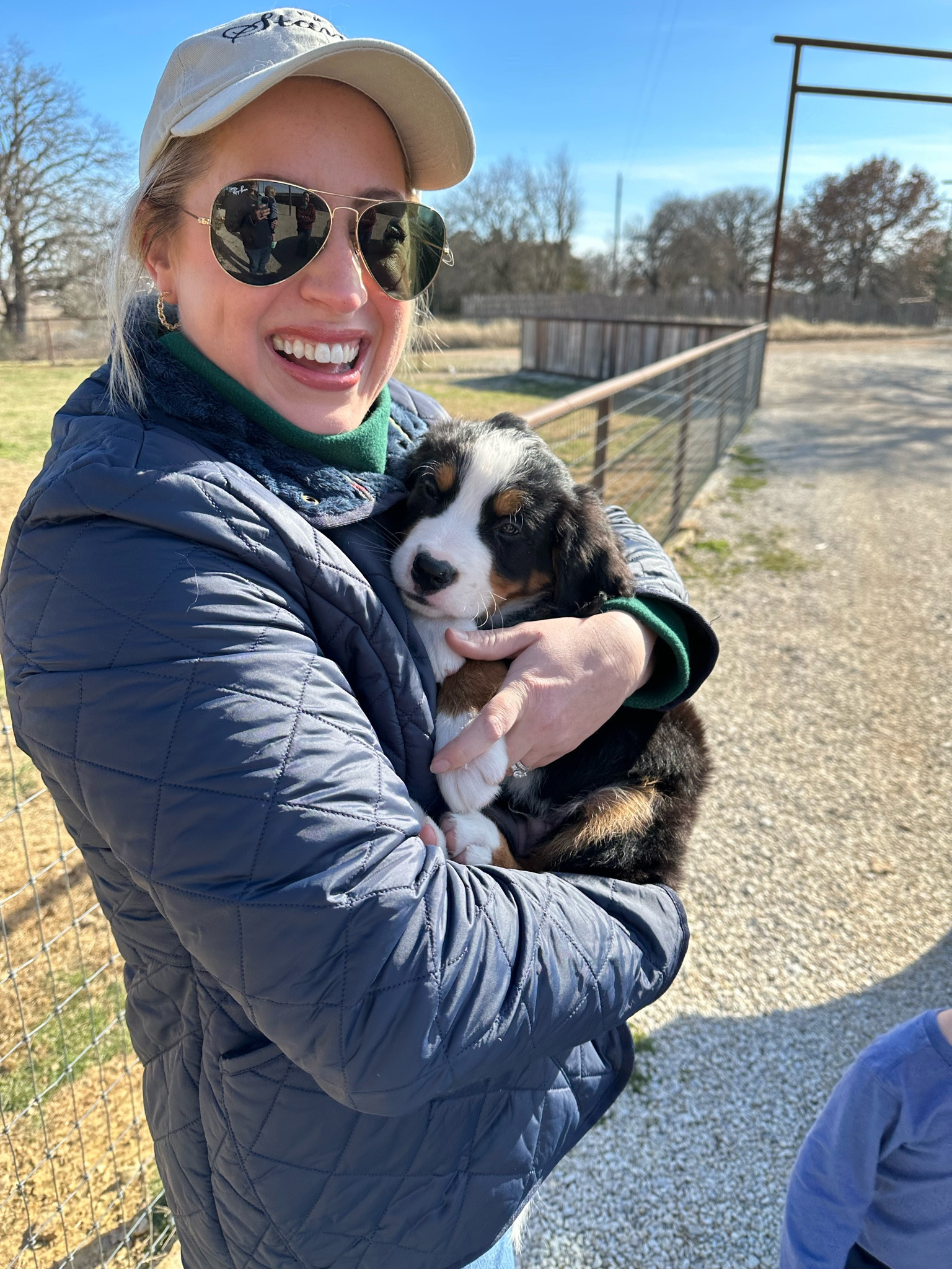 New puppy snuggles on a cold day 🥰 easy, polished, and warm outfit to take me from G’s hockey practice to the outdoors in January! 

#LTKmidsize