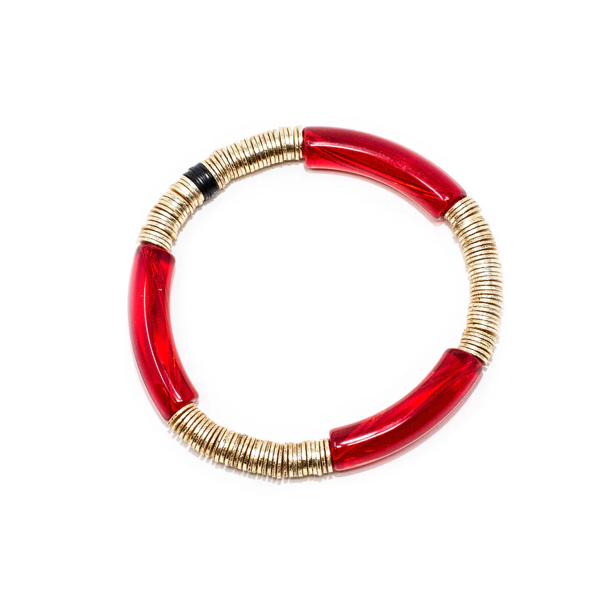 Ruby Red Zo Bracelet 6mm | Allie + Bess