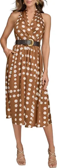 Polka Dot Belted Midi Dress | Nordstrom