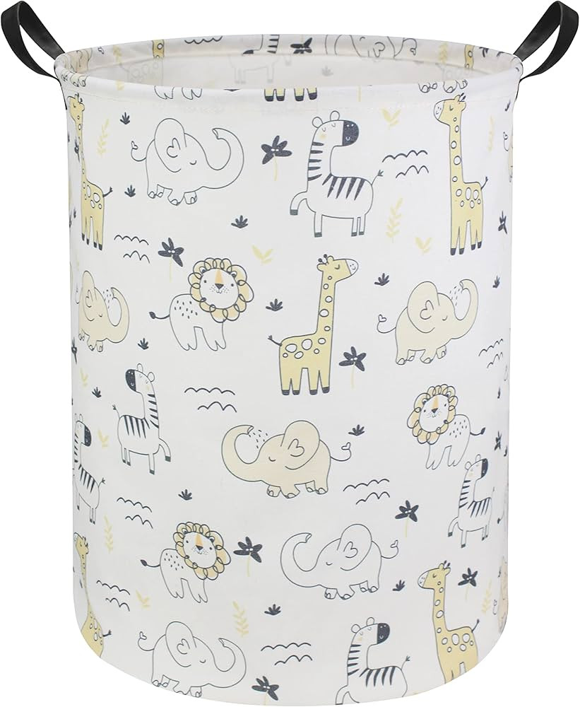 HIYAGON Baby Laundry Hamper Basket Baby Hamper for Nursery Boy and Girl Cute Kids Toys Storage Bi... | Amazon (US)