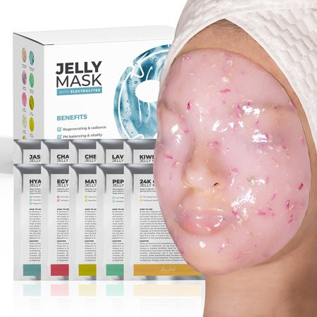 BRÜUN Peel-Off Jelly Mask Premium Modeling Rubber Mask Spa Set - 10 Treatments (24k Gold Lavender Ki | Walmart (US)