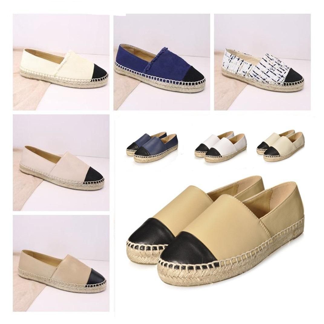 Designer casual espadrille fisherman shoes women's fashion leather loafers a pedal thick-soled la... | DHGate