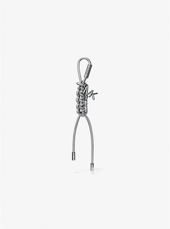 Silver-Tone and Metallic Braided Cord Bag Charm | Michael Kors US