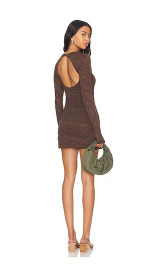 Paulie Mini Dress in Hot Fudge | Brown Mini Dress | Fall Outfits 2024 | Revolve Clothing (Global)