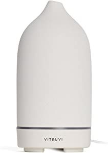 Vitruvi Stone Diffuser, Ceramic Ultrasonic Essential Oil Diffuser for Aromatherapy | Ceramic Diff... | Amazon (US)