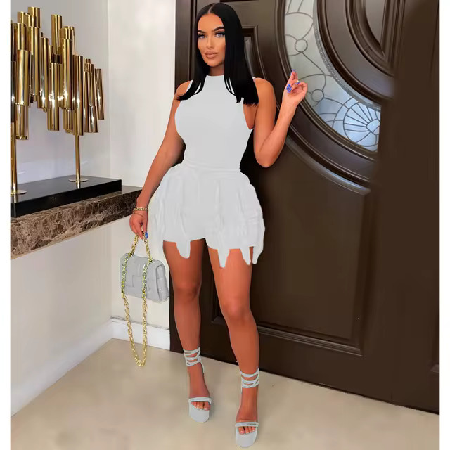 Fringe Tassel Pants Two Piece Set Women Outfit Clothes Sexy Crop Top Elegant Casual Luxury 2 Piec... | AliExpress (US)