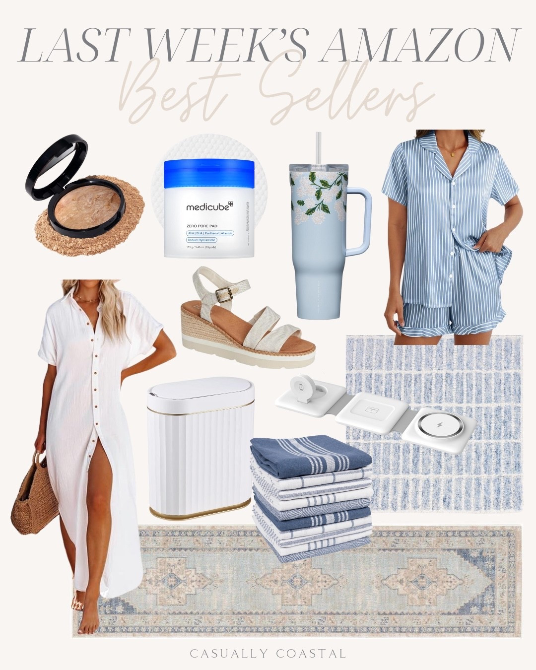 Last Week’s Amazon Best Sellers

Amazon home decor, Amazon pajamas, Amazon swimsuit coverup, Amazon sandals, Amazon rug, coastal rug, coastal home decor, medicube toner pads, Amazon kitchen towels, coastal dish towels, Laura geller correcting powder foundation, runner rug, sky blue and ivory rug, affordable rug, 2x8 rug, automatic trash can, motion sensor trash can, charging station for apple multiple devices, foldable wireless charger dock, coastal insulated tumbler, 100% wool area rug, blue rug, 5x7 rug, short sleeve button down coverup, white coverup dress, TOMS espadrille heels, satin silk pajamas, striped pajamas 

#LTKHome