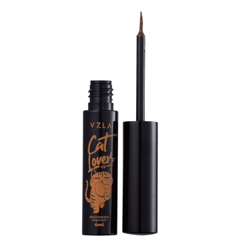 Vizzela Cosméticos Cat Lovers Marrom
        
            
                 - Delineador Líquid... | Beleza Na Web (BR)
