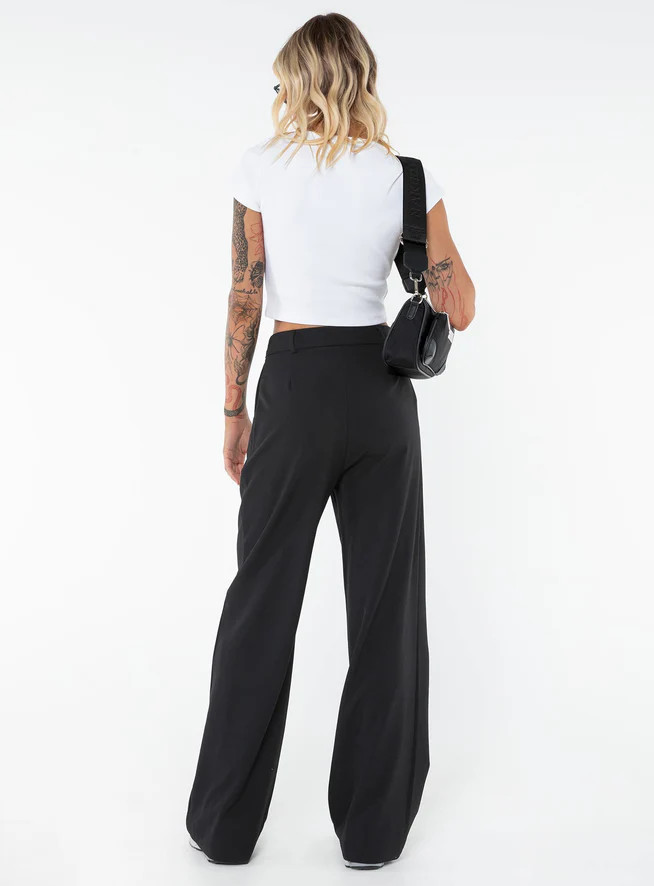 Archer Pants Black Tall | Princess Polly US