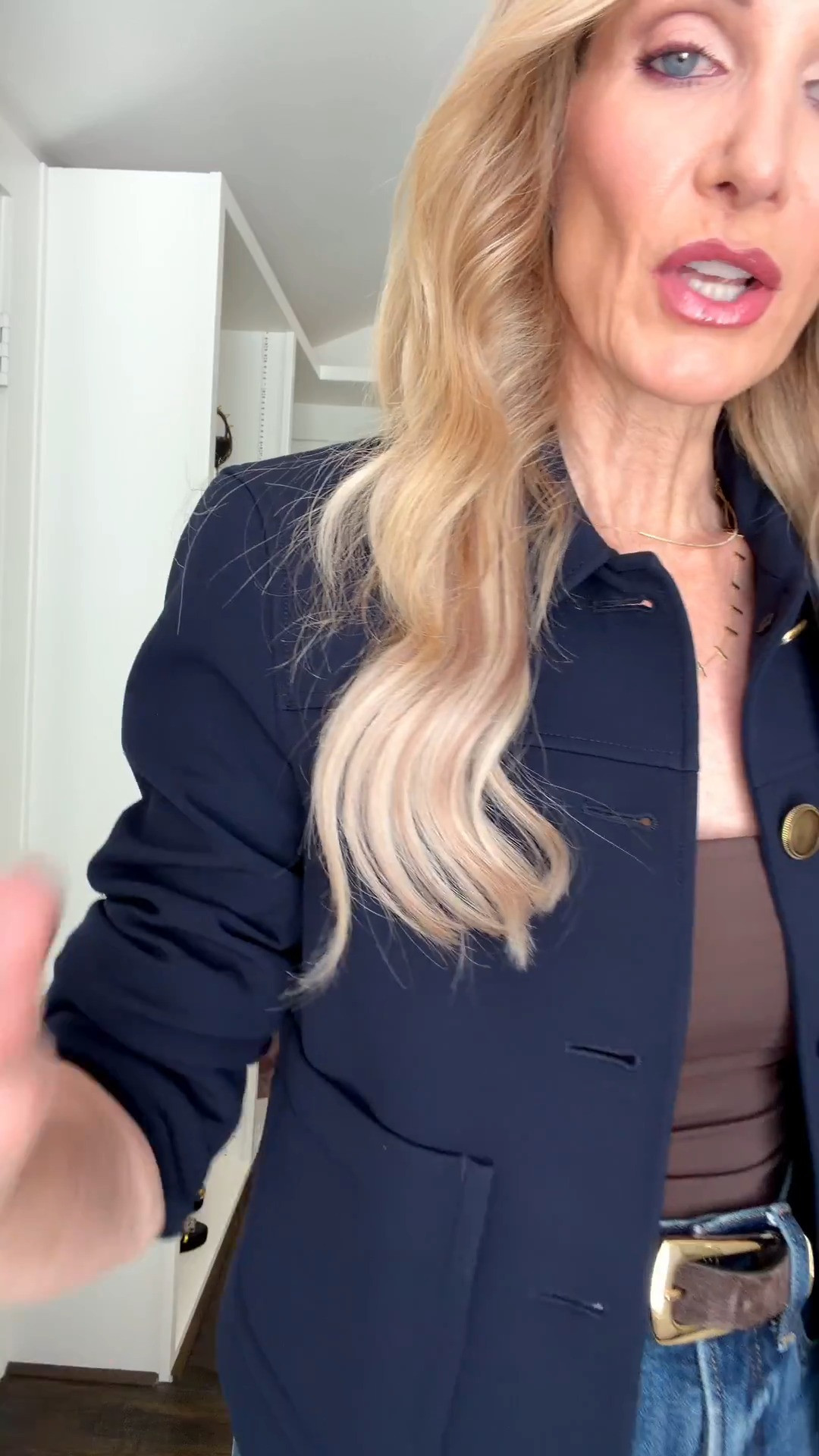 This jacket and denim combo is an easy fall outfit I love wearing on repeat. The jacket is a size 0, and the jeans are currently on sale in a size 24. #FallOutfit #FallJacket #JeansOnSale #WomensDenim #WomenOver40Style #LTKStyle 

#LTKOver40#LTKSeasonal#LTKSeasonal#LTKOver40 

 

#LTKootd