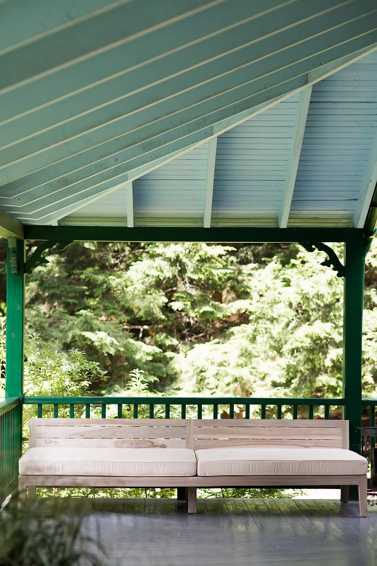 Vista Slatted Teak Extra Large Sofa | Terrain