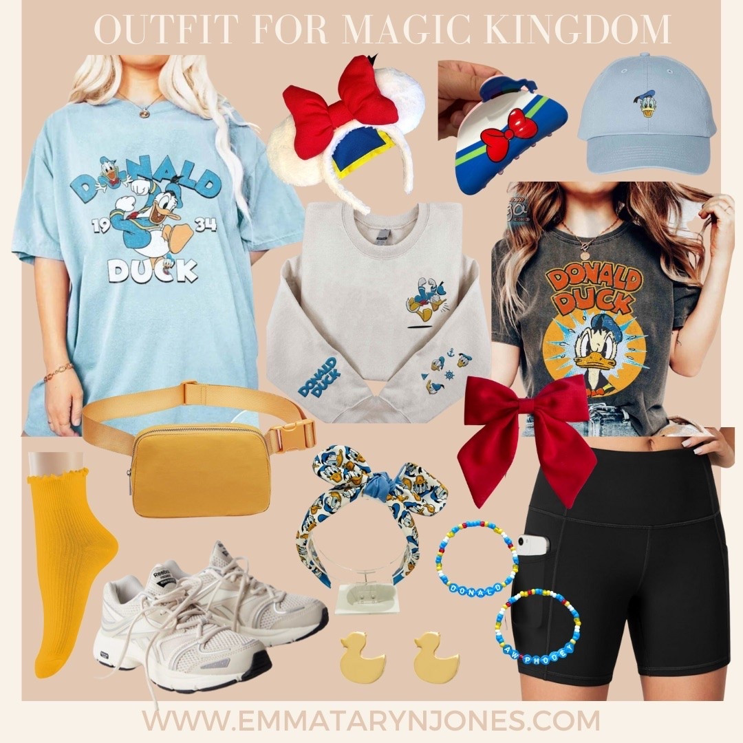 Outfit idea for Disney world / magic kingdom outfit idea / Donald Duck Disney outfit inspo / Disney ootd / Mickey and friends 

#LTKMidsize #LTKTravel #LTKFindsUnder50