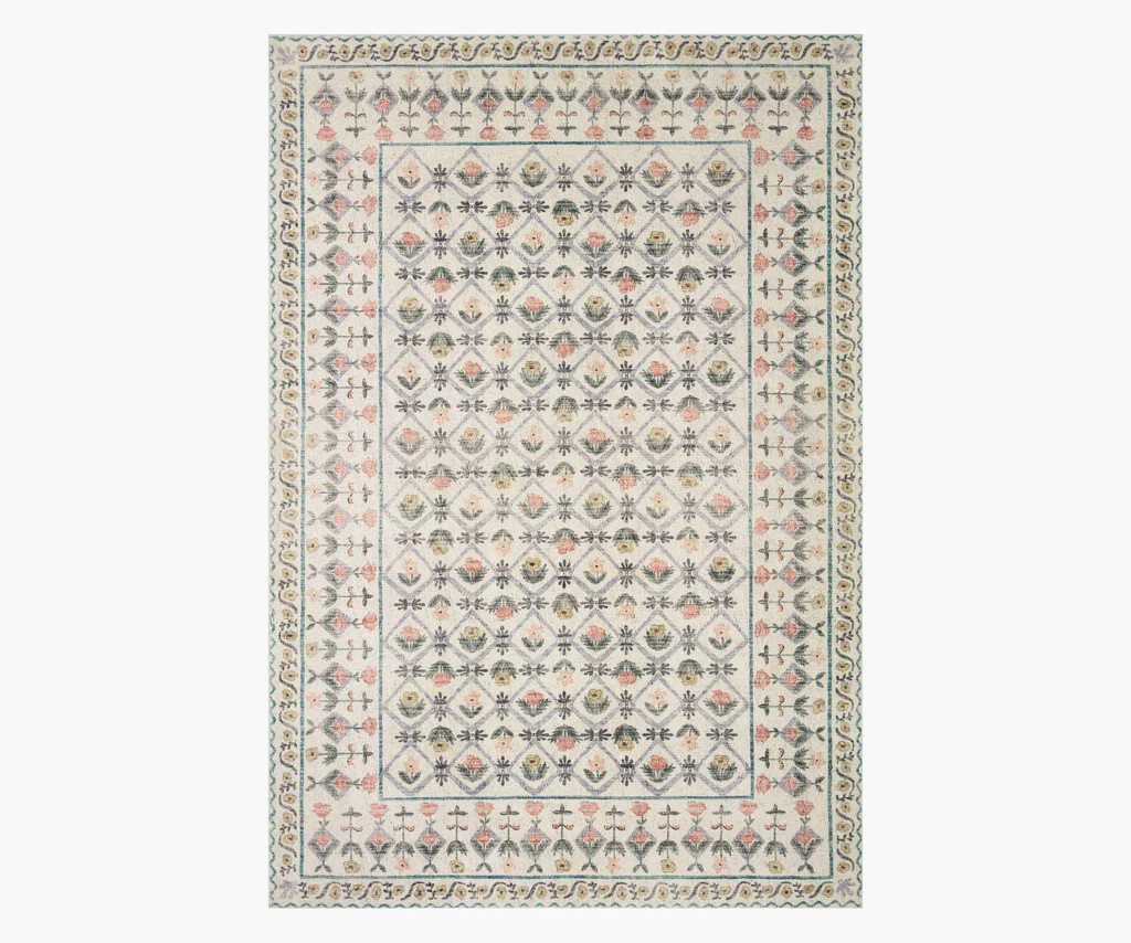 Eden Lattice Power Loomed Rug - Ivory | Rifle Paper Co.